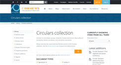 Desktop Screenshot of circulars.prospect.org.uk