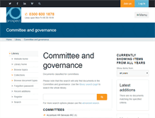 Tablet Screenshot of committees.prospect.org.uk